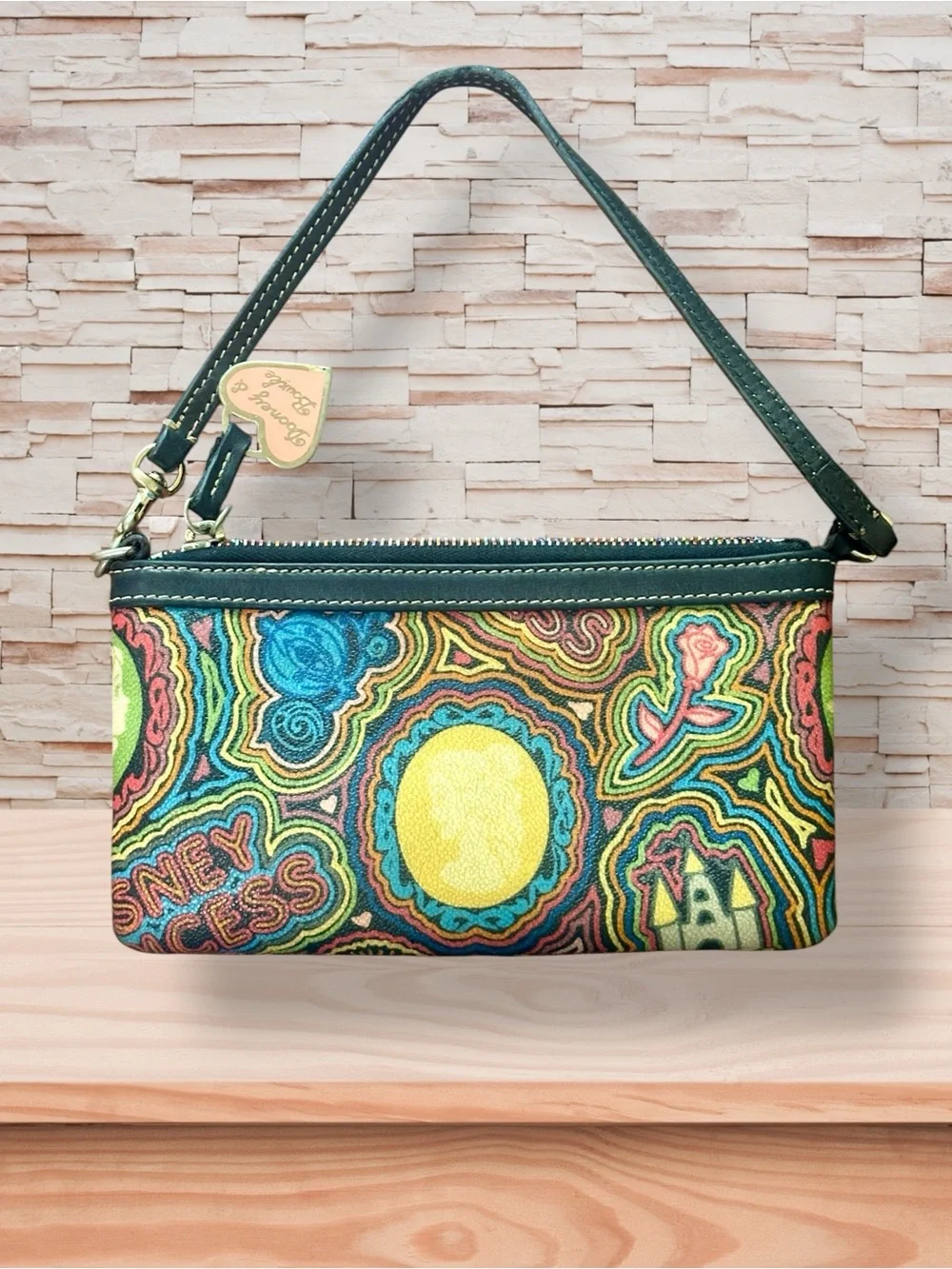 Dooney & Bourke x Disney World Resort Pop Princess Sketch Princess Wristlet 👸🏻 - Picture 2 of 4